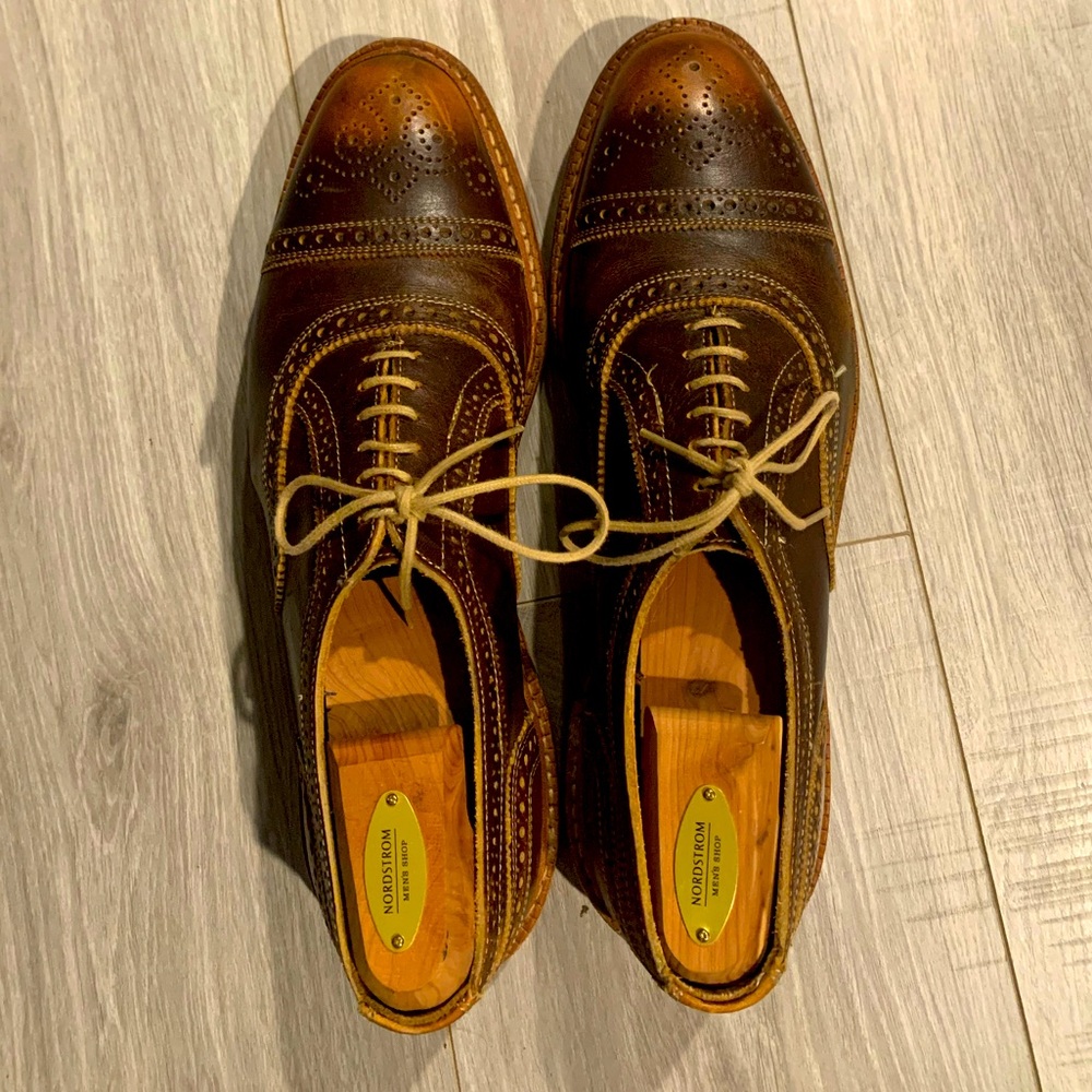 Allen Edmonds Men's Brown Oxford Shoes